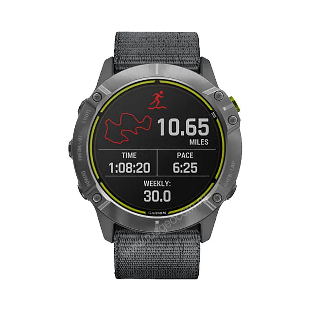 Часы Garmin Enduro стальной корпус и серый нейлоновый ремешок UltraFit