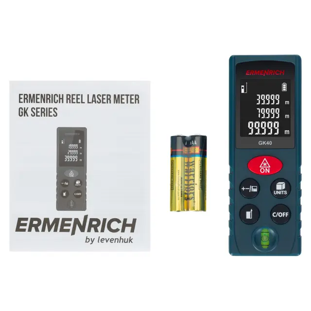 Лазерный дальномер Ermenrich Reel PLUS GK40 синий