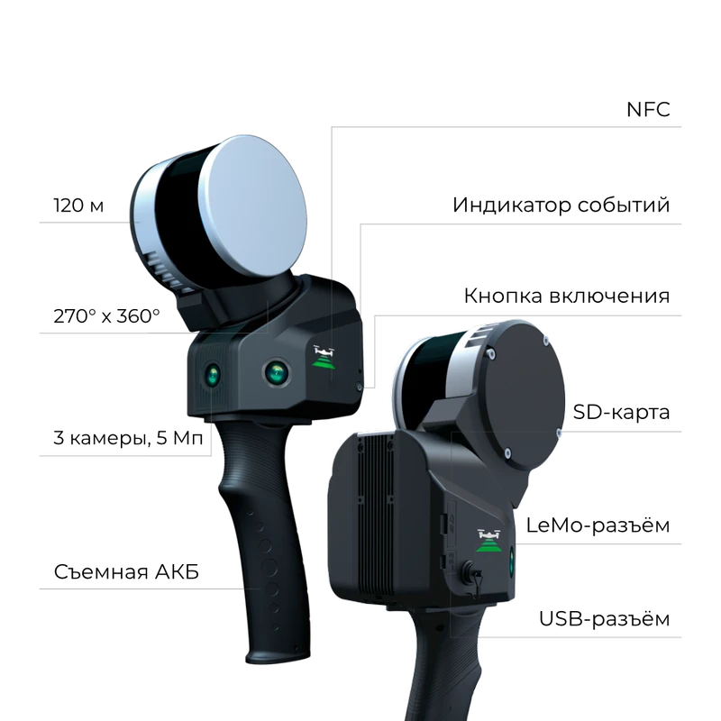 Лазерный сканер TOPODRONE SLAM 100