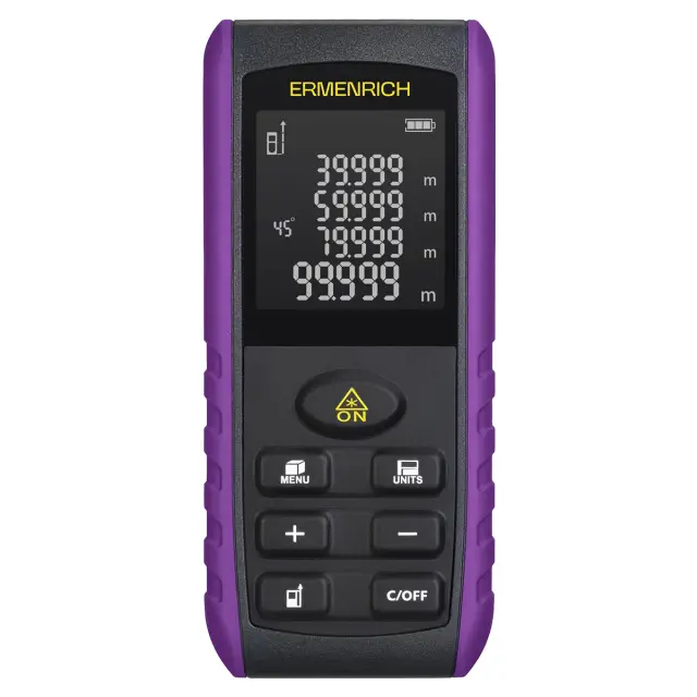 Лазерный дальномер Ermenrich Reel PRO GE80 фиолетовый
