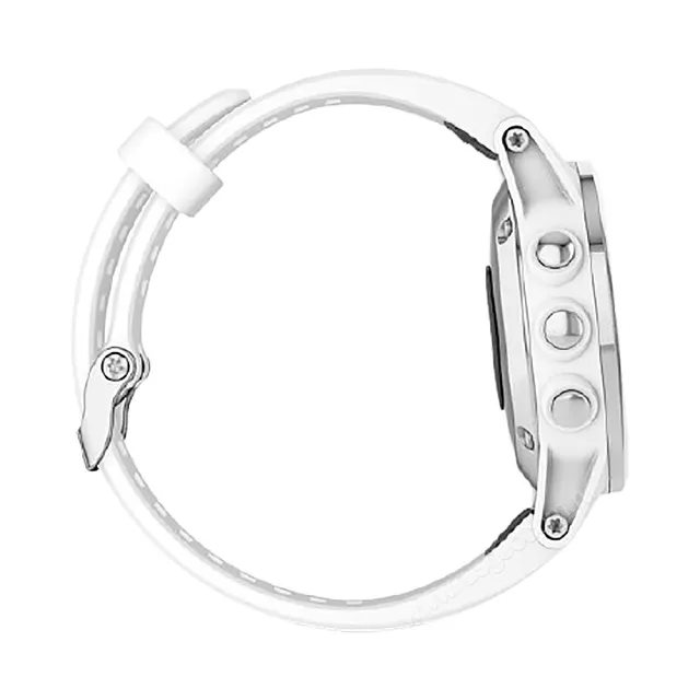 Часы Garmin Fenix 5S Plus Sapphire белые с белым ремешком