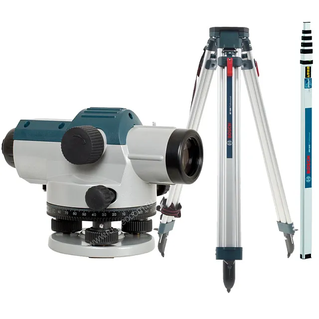 Комплект оптический нивелир Bosch GOL 26D штатив  рейка - 3 в 1