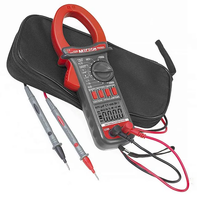 Цифровые токоизмерительные клещи, мультиметр МЕГЕОН 70083