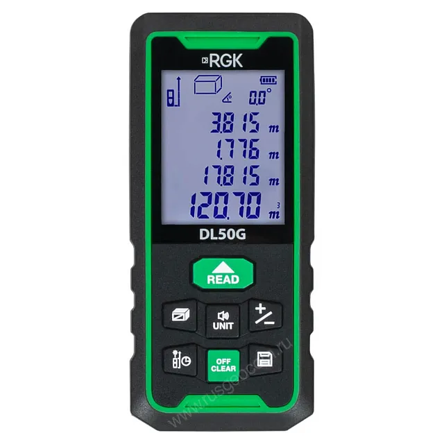 Лазерный дальномер RGK DL50G - зеленый луч