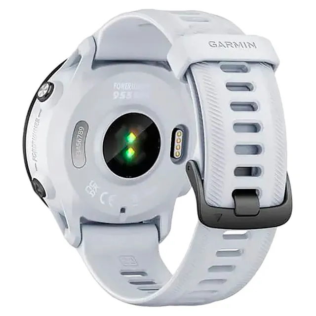 Часы Garmin Forerunner 955 Solar с белым ремешком