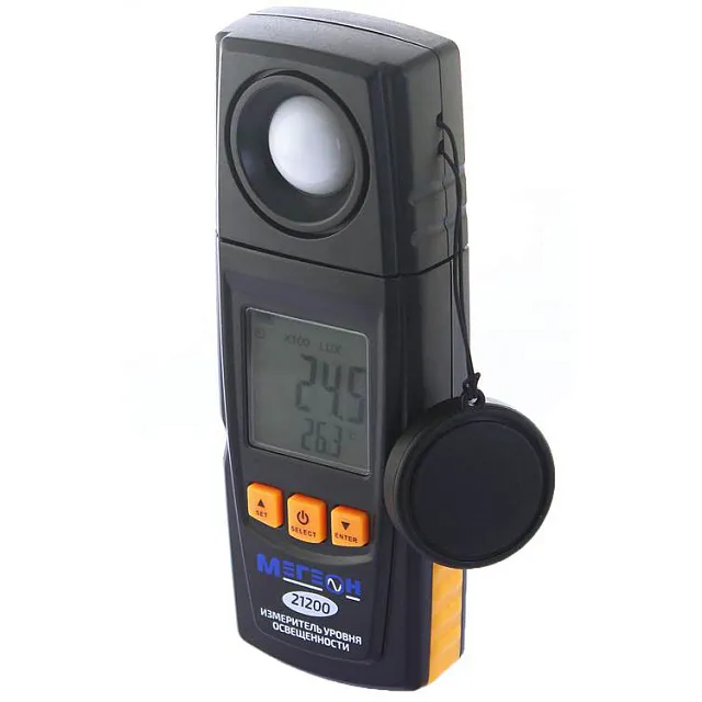 Цифровой измеритель освещенности (Люксметр) МЕГЕОН 21200