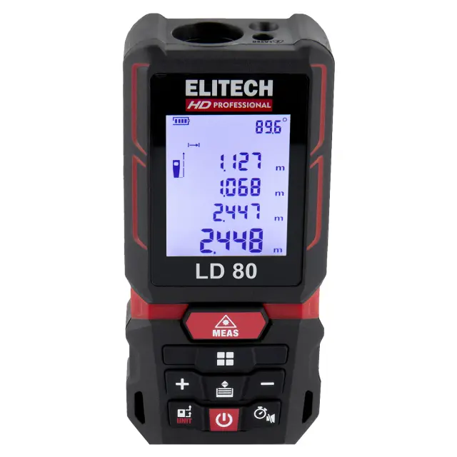 Лазерный дальномер Elitech HD LD 80