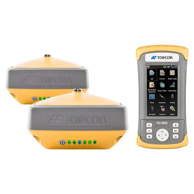 Комплект из двух приемников Topcon Hiper VR UHF/GSM и контроллера FC-500