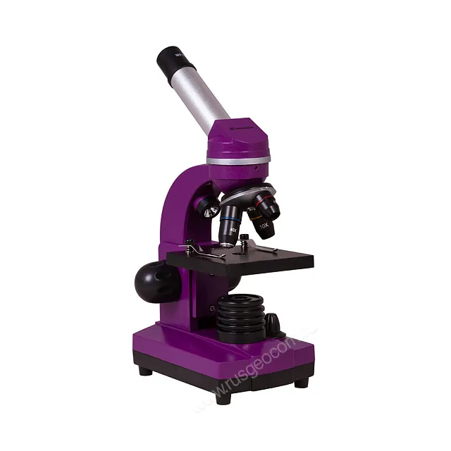 Микроскоп Bresser Junior Biolux SEL 40–1600x, фиолетовый