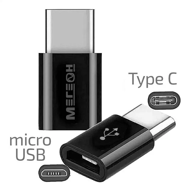 Переходник МЕГЕОН 33203К (USB-C папа - microUSB мама)