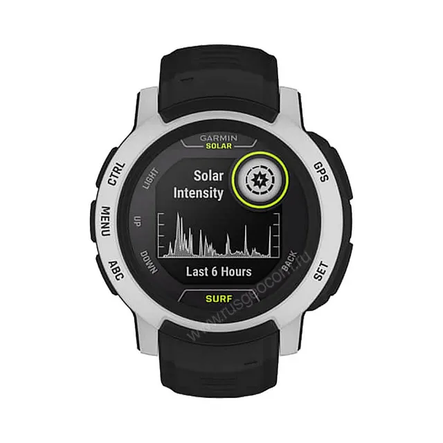 Часы Garmin Instinct 2 Solar Surf черный с белым безелем