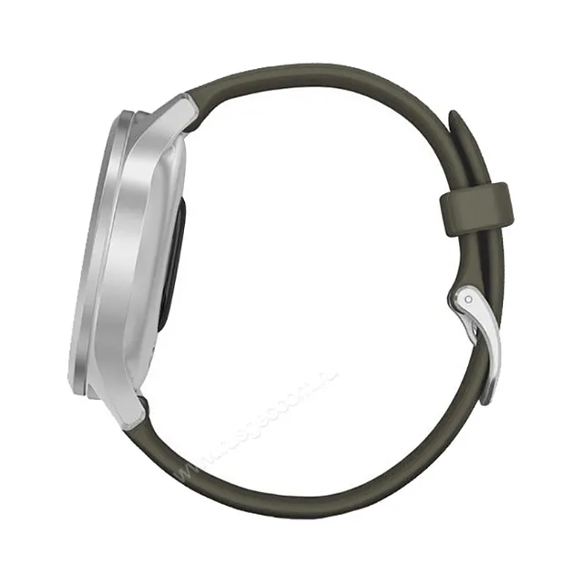 Часы Garmin Vivomove Style серебристый с травяным силиконовым ремешком
