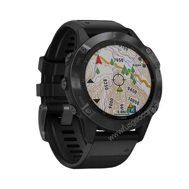 Часы Garmin Fenix 6 Pro черные с черным ремешком