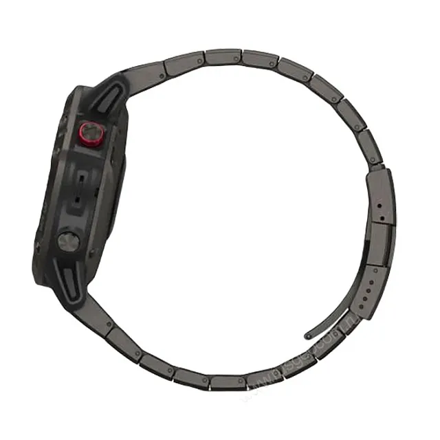 Часы Garmin Fenix 6 Pro Solar титановый DLC карбон с DLC титановым ремешком