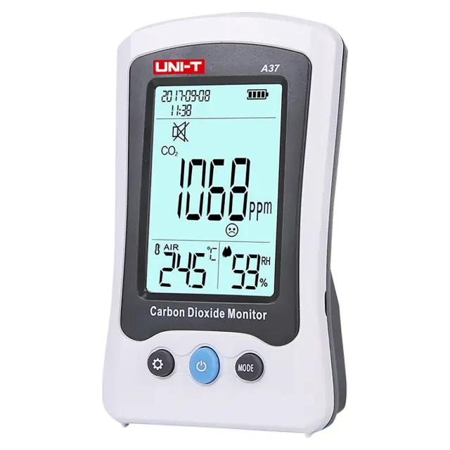 Прибор для измерения концентрации CO₂ UNI-T A37