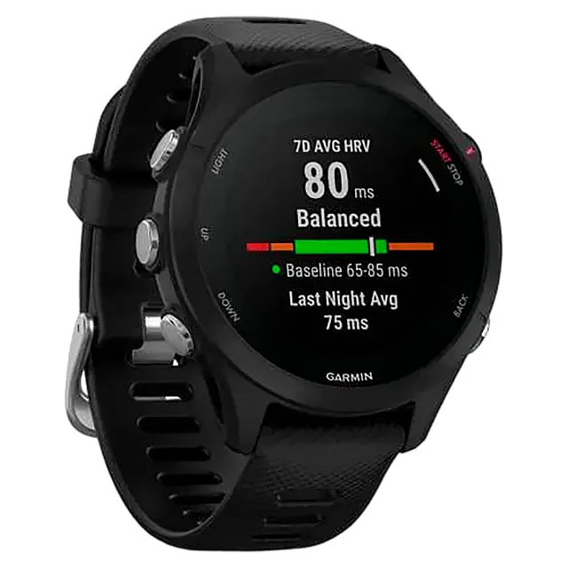 Часы Garmin Forerunner 255S Music с черным ремешком