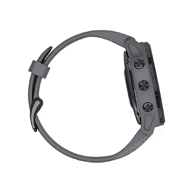 Часы Garmin Fenix 6S Pro Solar аметистовый с темно-серым ремешком
