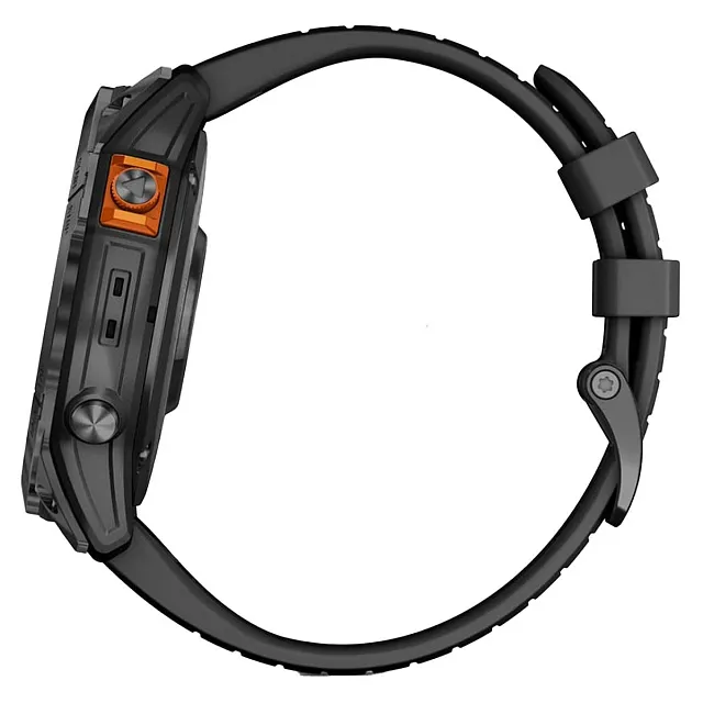 Часы Garmin Fenix 7 PRO Solar Edition серый корпус с черным ремешком