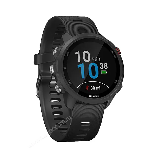 Часы Garmin Forerunner 245 Music черные с черным ремешком
