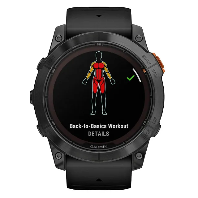 Часы Garmin Fenix 7 PRO Solar Edition серый корпус с черным ремешком