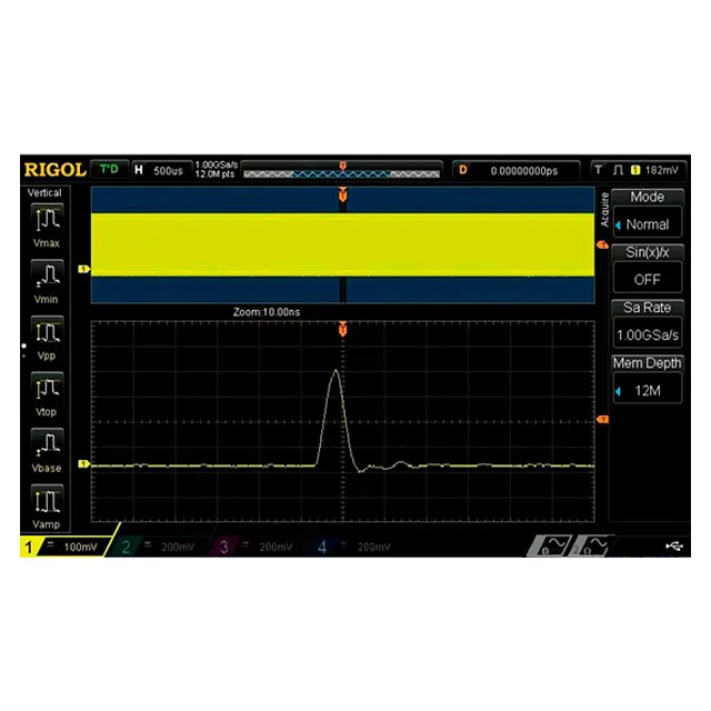 Опция увеличения глубины записи до 200 М точек MSO5000-2RL