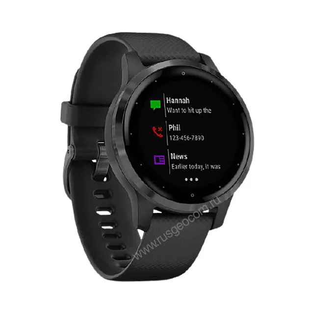 Часы Garmin Vivoactive 4S черные с серым безелем