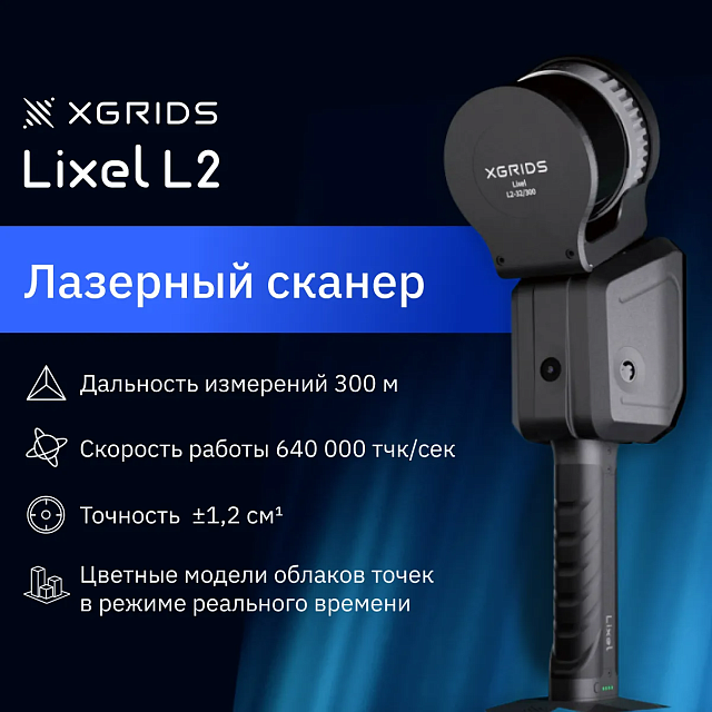 Лазерный SLAM сканер XGRIDS Lixel L2 32/300 RTK