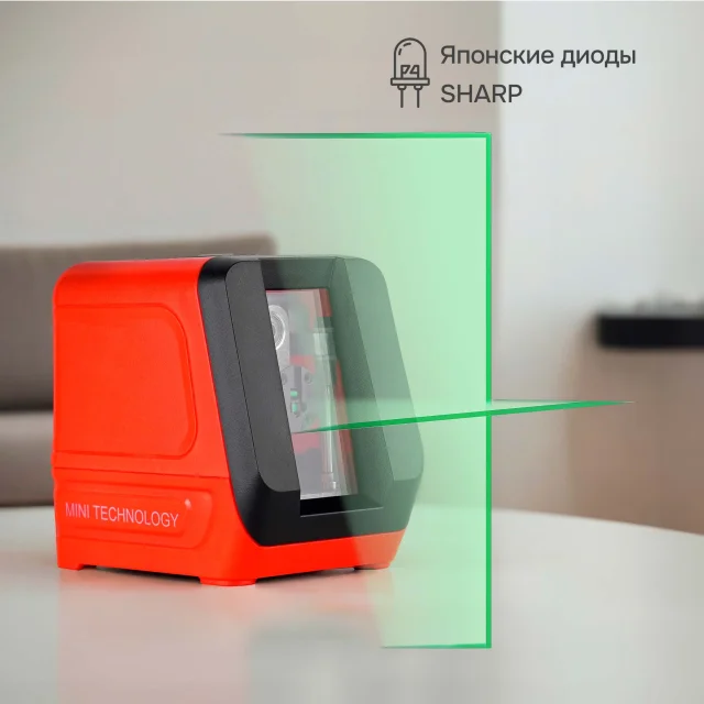 Лазерный уровень RGK ALPHA 202 с зелёным лучом
