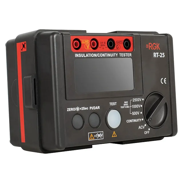Цифровой мегаомметр RGK RT-25 с поверкой