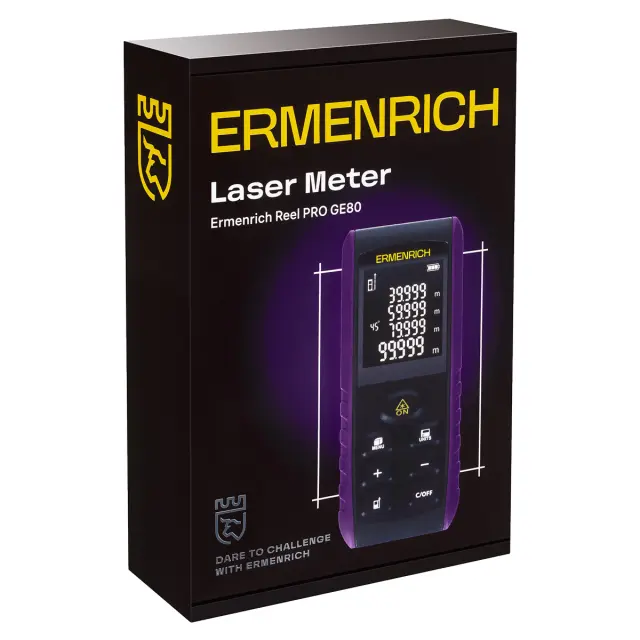 Лазерный дальномер Ermenrich Reel PRO GE80 фиолетовый