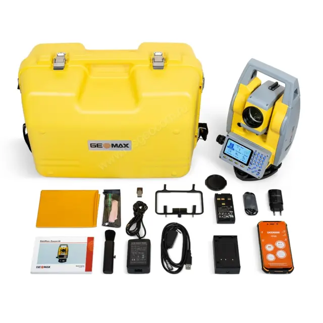 Тахеометр GeoMax Zoom10, 2" с X-PAD Ultimate Premium в комплекте смартфон и крепление