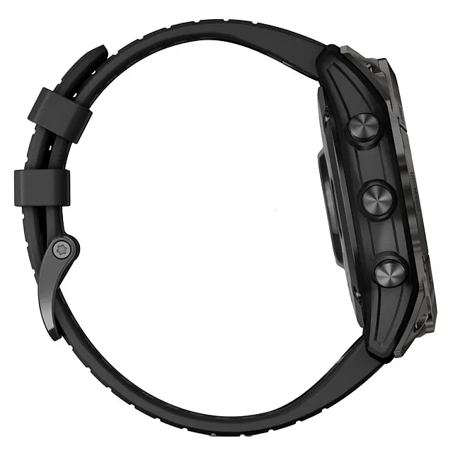 Часы Garmin Fenix 7 PRO Solar Edition серый корпус с черным ремешком
