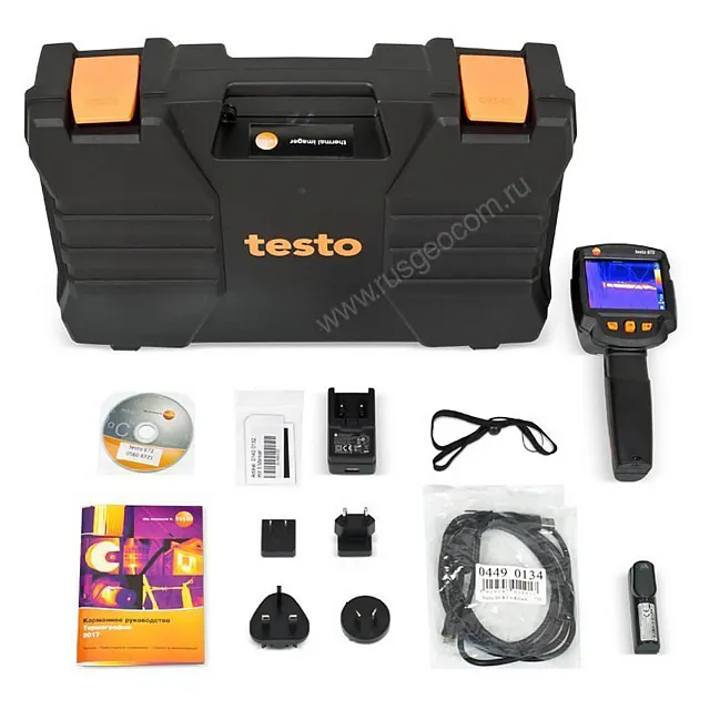 Комплект тепловизора Testo 872 и смарт-зонда термогигрометра Testo 605i