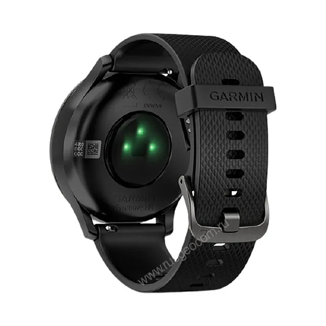 Часы Garmin Vivomove HR черные с черным ремешком