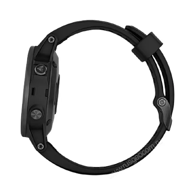 Часы Garmin Fenix 5S Plus Sapphire черные с черным ремешком