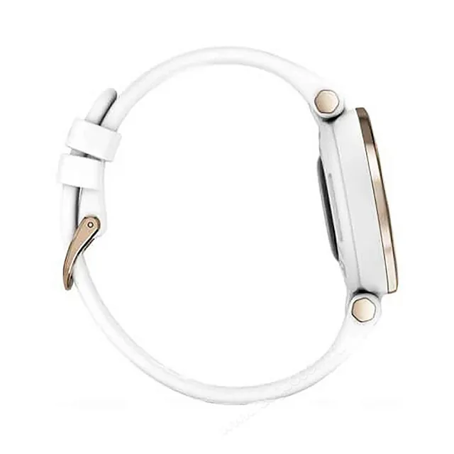 Часы Garmin Lily кремово-золотистый безель, белый корпус и силиконовый ремешок