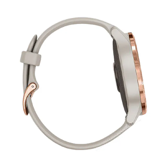 Часы Garmin Venu песочного цвета с золотистым безелем