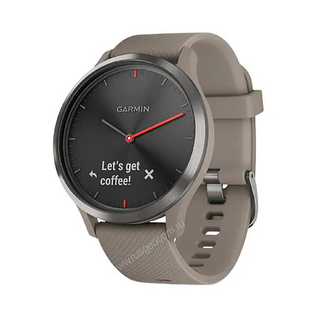 Часы Garmin Vivomove HR черные с песочным ремешком