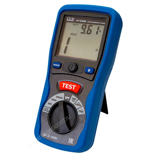 Измеритель сопротивления заземления CEM DT-5300B